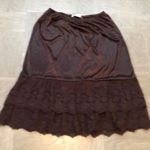 Melady brown slip extender small EUC